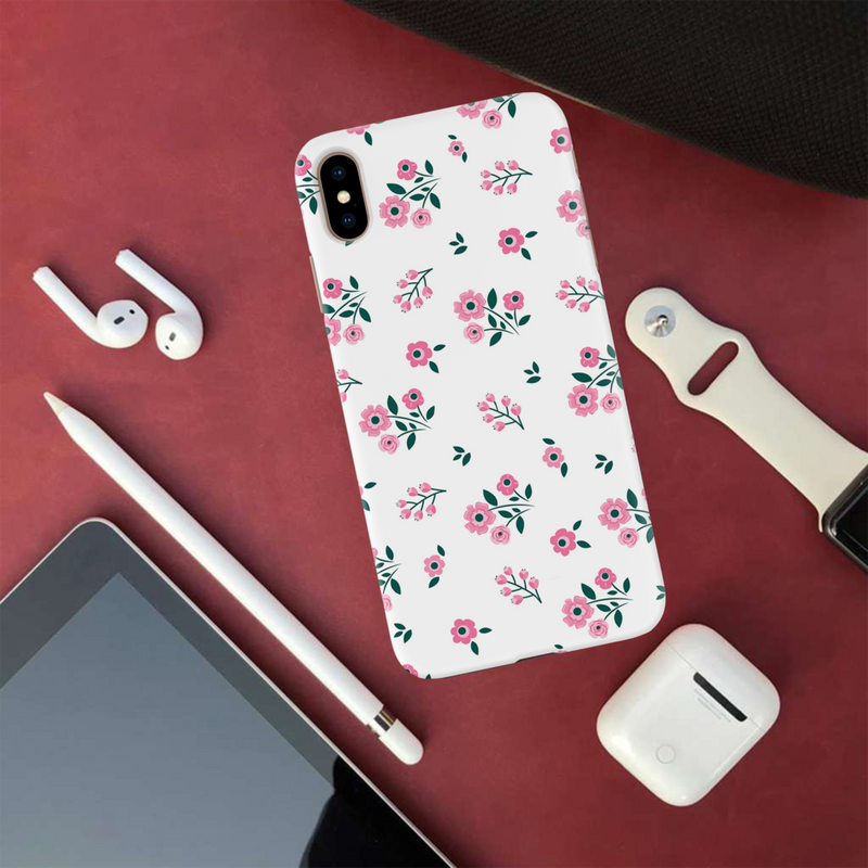 Pink florals Printed Slim Cases and Cover for iPhone XS Max