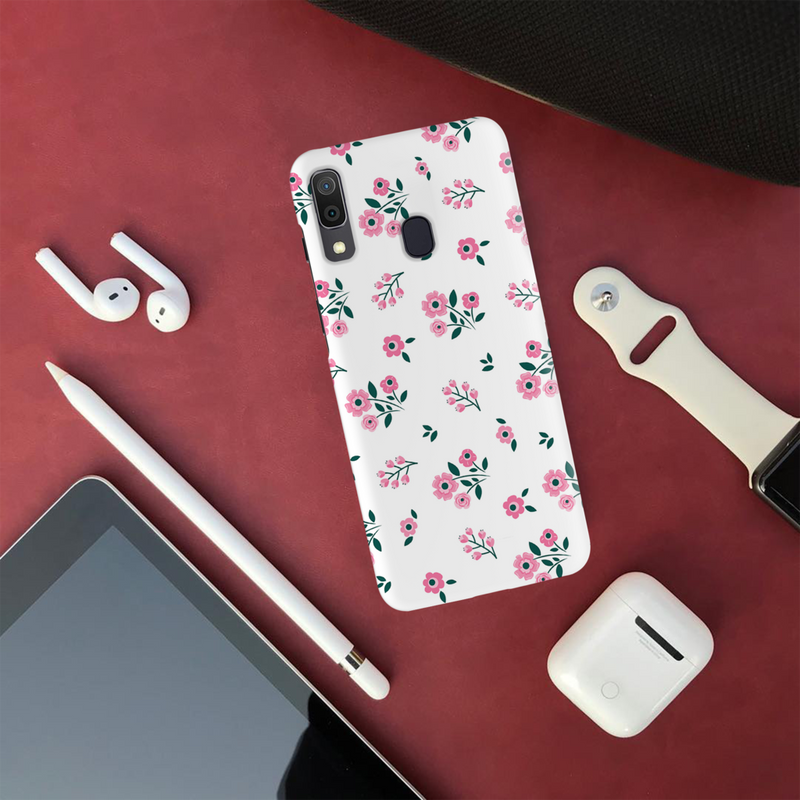 Pink florals Printed Slim Cases and Cover for Galaxy A20