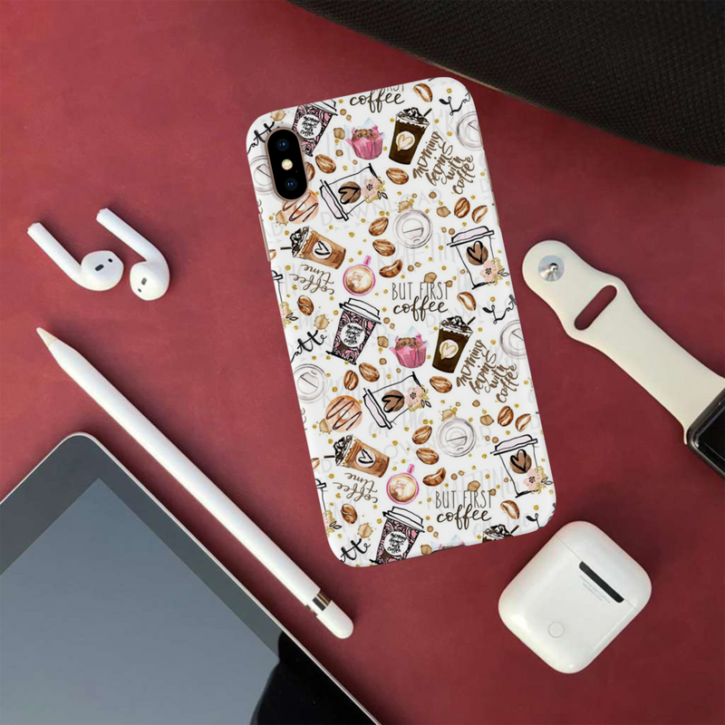 Coffee first Printed Slim Cases and Cover for iPhone XS Max