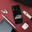 Stay Sanskari Printed Slim Cases and Cover for Galaxy A20