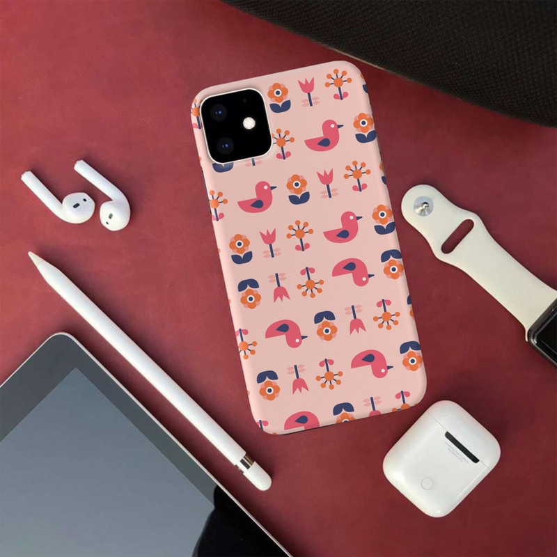 Get 50% OFF - Duck and Florals Printed Slim iPhone 11 Cover