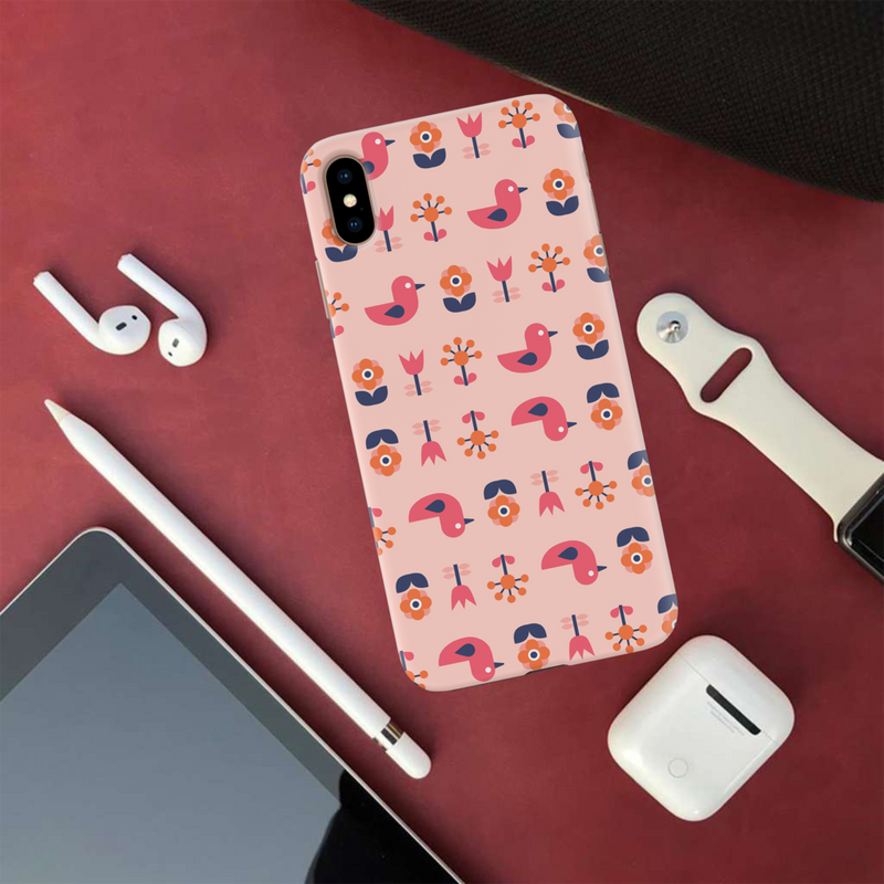 Duck and florals Printed Slim Cases and Cover for iPhone XS Max