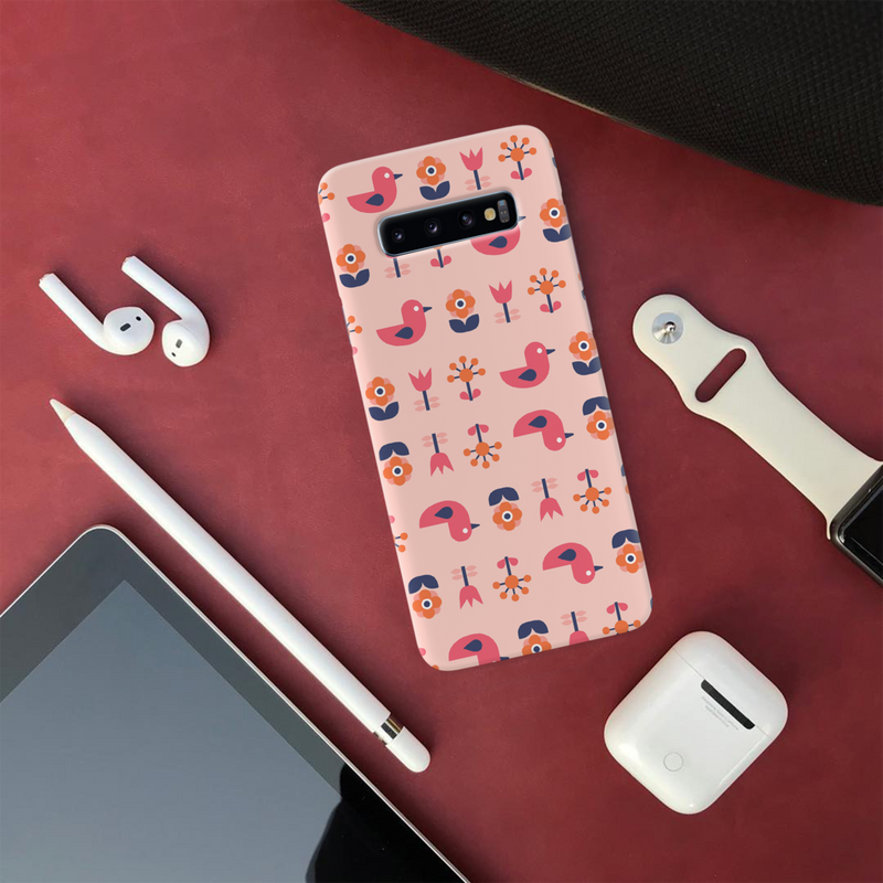 Duck and florals Printed Slim Cases and Cover for Galaxy S10