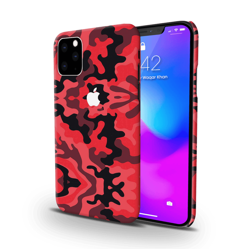 Military Red Camo Pattern Mobile Case Cover For Iphone 11 Pro Max