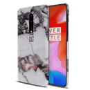 White & Black Marble Pattern Mobile Case Cover For Oneplus 7 Pro