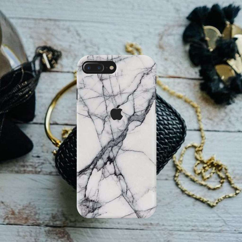 Light Grey Marble Pattern Mobile Case Cover For Iphone 7 Plus