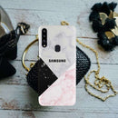 Pink Black & White Pattern Mobile Case Cover For Galaxy A20S