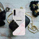 Pink Black & White Pattern Mobile Case Cover For Galaxy A50