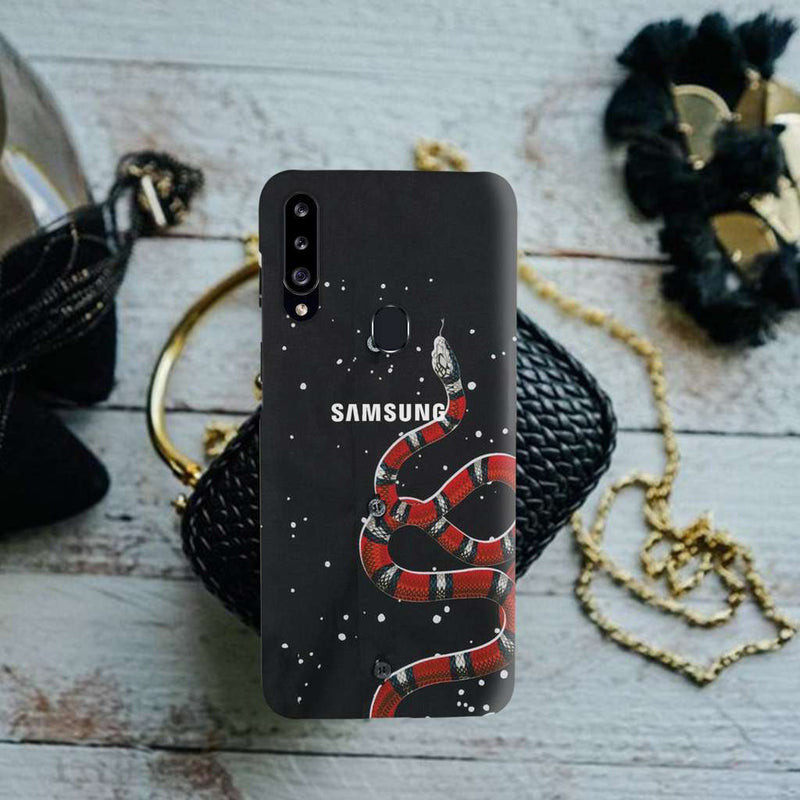 Snake in Galaxy Pattern Mobile Case Cover For Galaxy A20S