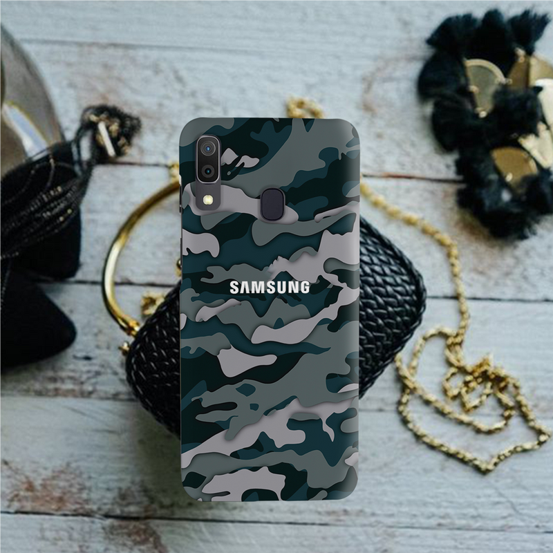 Military Camo Pattern Mobile Case Cover For Galaxy A20