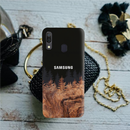 Wood Pattern With Snowflakes Pattern Mobile Case Cover For Galaxy A30