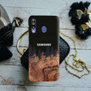 Wood Pattern With Snowflakes Pattern Mobile Case Cover For Galaxy M30