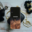 Wood Pattern With Snowflakes Pattern Mobile Case Cover For Galaxy A50