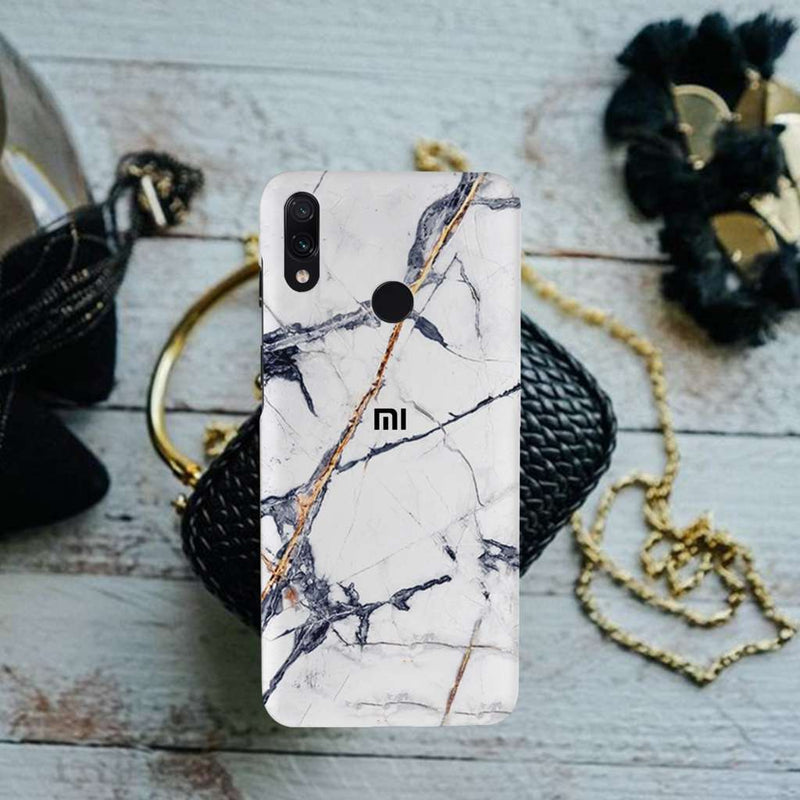 White Marble Pattern Mobile Case Cover For Redmi Note 7 Pro