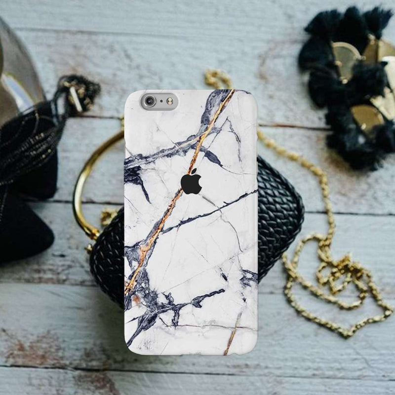 White Marble Pattern Mobile Case Cover For Iphone 6 Plus