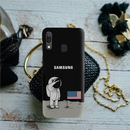 USA Astronaut Pattern Mobile Case Cover For Galaxy A20