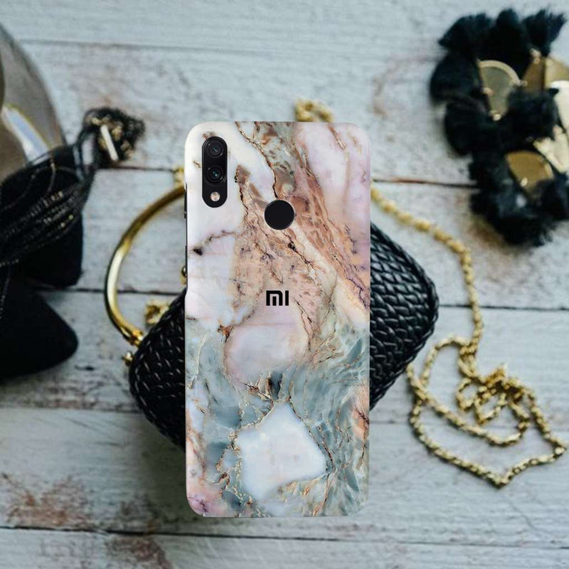 Lite Pink Marble Pattern Mobile Case Cover For Redmi Note 7 Pro