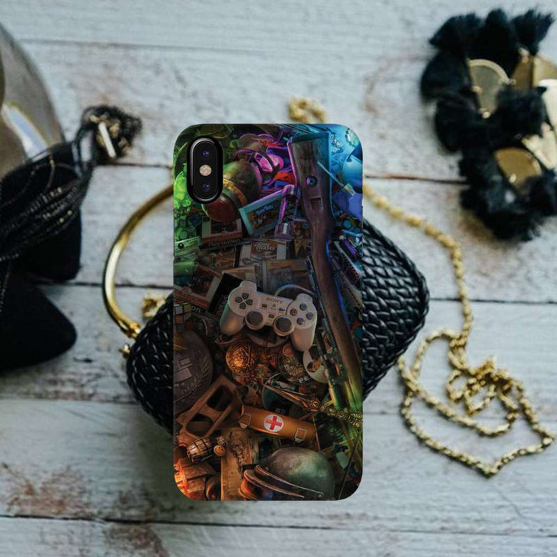 Gaming Pattern Mobile Case Cover For Iphone X