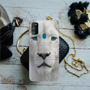 White Lion Portrait Pattern Mobile Case Cover For Galaxy M30s