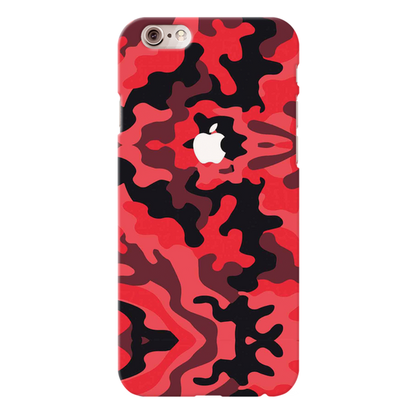 Military Red Camo Pattern Mobile Case Cover For Iphone 6