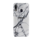 Light Grey Marble Pattern Mobile Case Cover For Galaxy A20