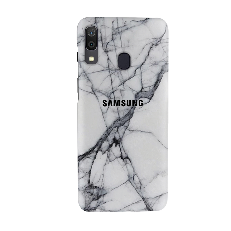 Light Grey Marble Pattern Mobile Case Cover For Galaxy A20