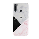 Pink Black & White Marble Pattern Mobile Case Cover For Redmi Note 8