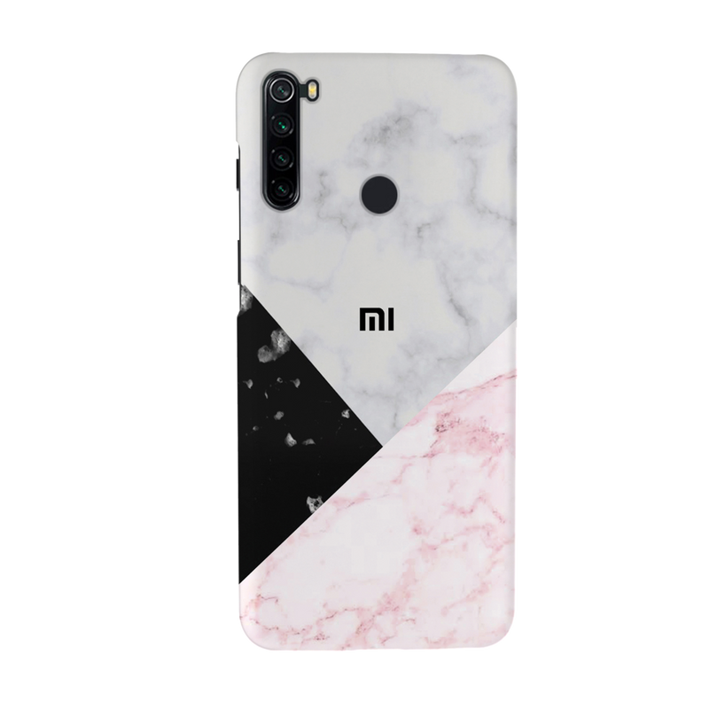 Pink Black & White Marble Pattern Mobile Case Cover For Redmi Note 8