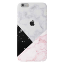 Pink Black & White Marble Pattern Mobile Case Cover For Iphone 6 Plus