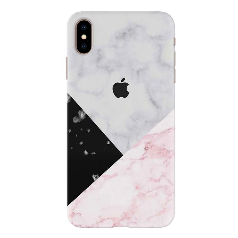 Pink Black & White Marble Pattern Mobile Case Cover For Iphone XS MAX