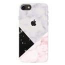 Pink Black & White Marble Pattern Mobile Case Cover For Iphone 7