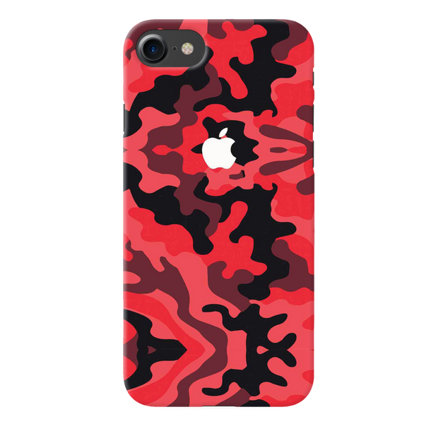 Military Red Camo Pattern Mobile Case Cover For Iphone 7