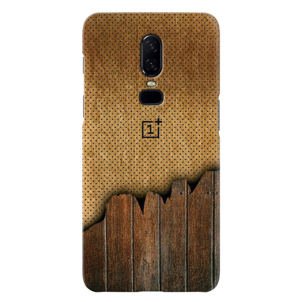 Wood Pattern Mobile Case Cover For Oneplus 6