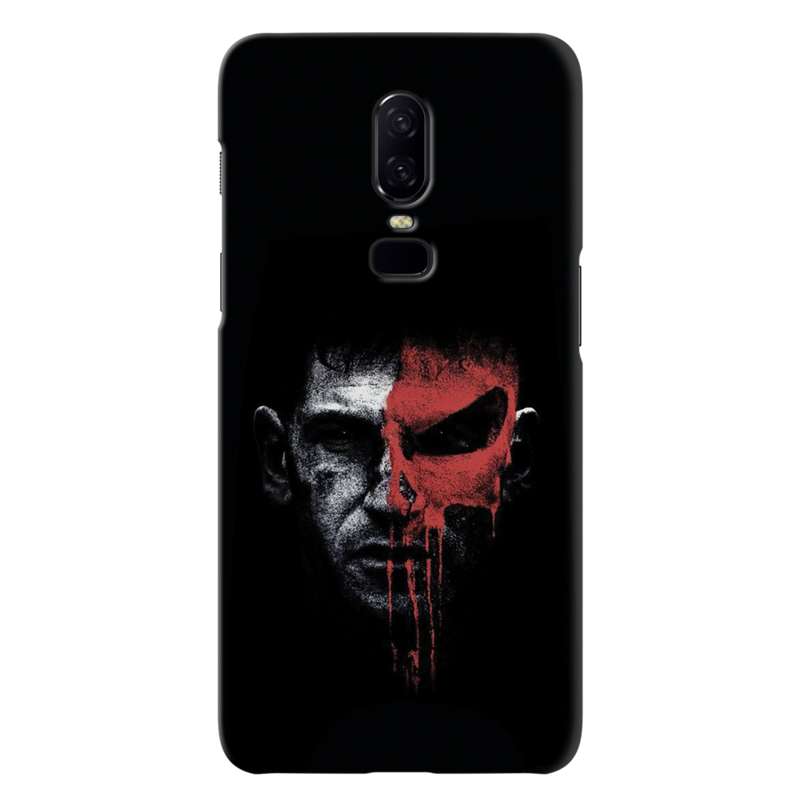 Red Skull Face Pattern Mobile Case Cover For Oneplus 6