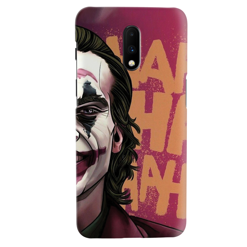 Joker Pink Pattern Mobile Case Cover For Oneplus 7