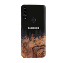 Wood Pattern With Snowflakes Pattern Mobile Case Cover For Galaxy A20S