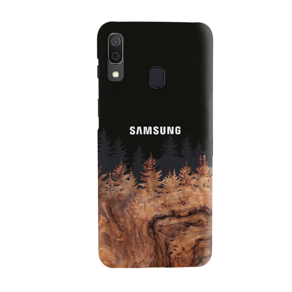 Wood Pattern With Snowflakes Pattern Mobile Case Cover For Galaxy A30