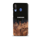 Wood Pattern With Snowflakes Pattern Mobile Case Cover For Galaxy M30