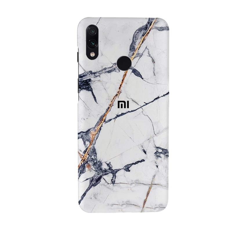 White Marble Pattern Mobile Case Cover For Redmi Note 7 Pro