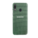 Green Boxes Pattern Mobile Case Cover For Galaxy A20