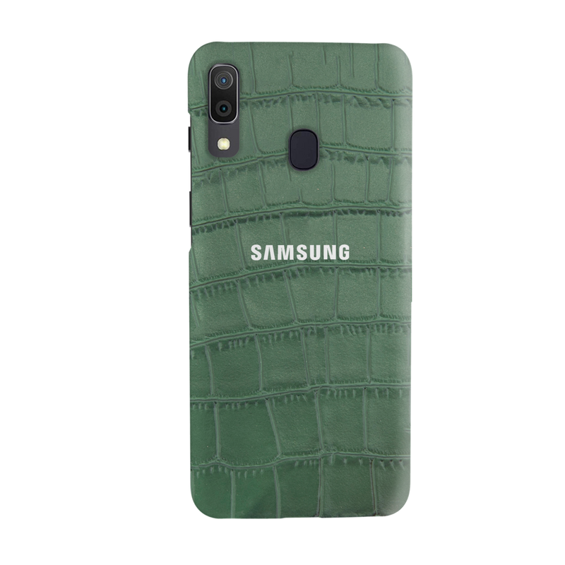 Green Boxes Pattern Mobile Case Cover For Galaxy A20