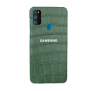 Green Boxes Pattern Mobile Case Cover For Galaxy M30s