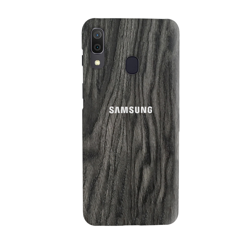 Black Wood Surface Pattern Mobile Case Cover For Galaxy A20