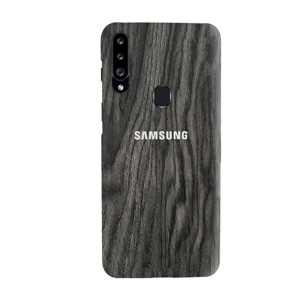 Black Wood Surface Pattern Mobile Case Cover For Galaxy A20S