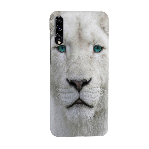 White Lion Portrait Pattern Mobile Case Cover For Galaxy A70