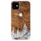 Wood Surface and Snowflakes Pattern Mobile Case Cover For Iphone 11