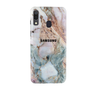 Lite Pink Marble Pattern Mobile Case Cover For Galaxy A20