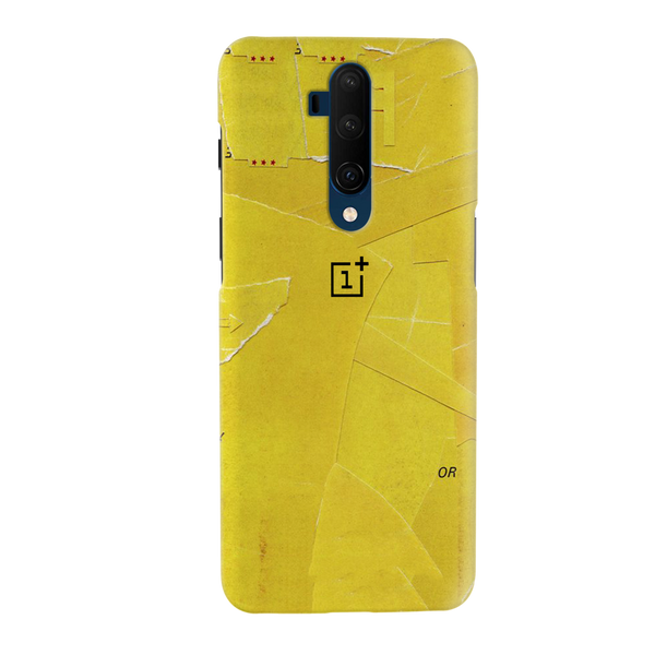 Yellow Paper Pattern Mobile Case Cover For Oneplus 7t Pro