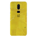 Yellow Paper Pattern Mobile Case Cover For Oneplus 6