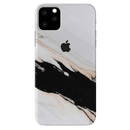 Black Patch White Marble Pattern Mobile Case Cover For Iphone 11 Pro Max